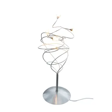 Harco Loor „Twister" Lichtskulptur – Edelstahl & Glas, Niederlande 1980er