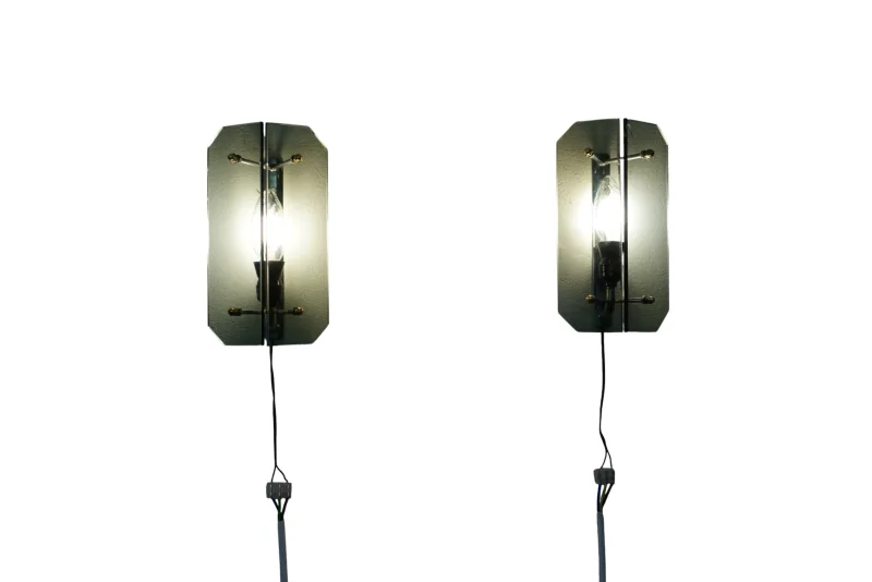 Mid-Century Lampen Trio von Veca – Italien, 1970er Jahre