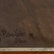 F. Peters-Weber – „Der Alte", Öl auf Leinwand, signiert und datiert 1901, Altona