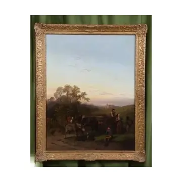 Ferdinand Marohn – Die Ernte, Öl auf Leinwand, signiert, 19. Jahrhundert