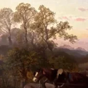 Ferdinand Marohn – Die Ernte, Öl auf Leinwand, signiert, 19. Jahrhundert