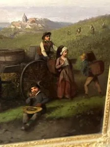 Ferdinand Marohn – Die Ernte, Öl auf Leinwand, signiert, 19. Jahrhundert