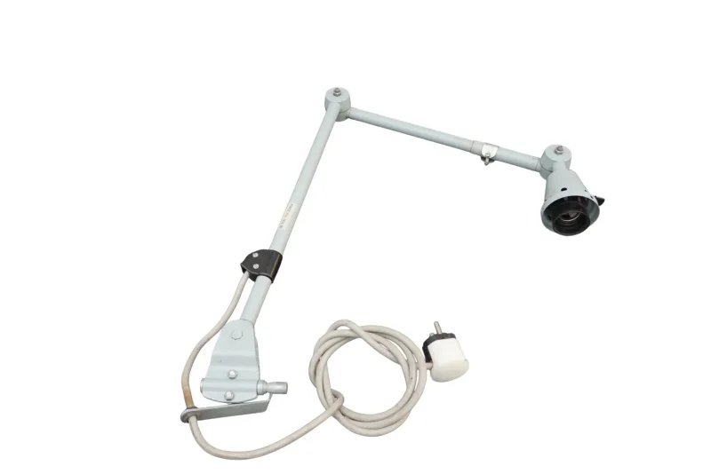 Midgard R2 Articulated Lamp Arm Without Shade Curt Fischer Clamp Base Steel Joints East Germany DDR Industrial Design Spare Part Vintage 1960s
