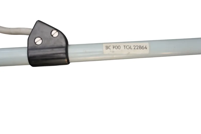 Midgard R2 lamp arm, clamp base detail, bolted steel construction, East Germany