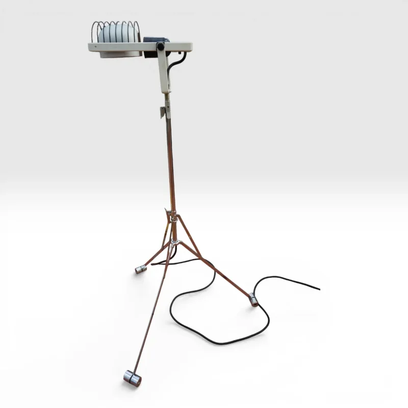 Artemide Sintesi Nomad floor lamp Italy, Richard Sapper design adjustable halogen