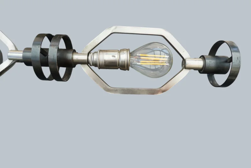 Bedeutende Pendelleuchte von Vinicio Vianello für Vistosi, Italien um 1957