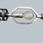 Bedeutende Pendelleuchte von Vinicio Vianello für Vistosi, Italien um 1957