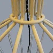 Stehlampe im Stil einer Mille Pratt von Jean Royer