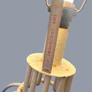 Stehlampe im Stil einer Mille Pratt von Jean Royer