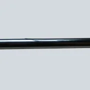 Close-up of the chrome-plated arm on a Cosack model 4166 wall sconce showing a small surface dent