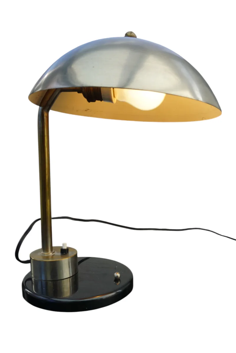 Funktionaler Metallschirm Daalderop Tischlampe Modernismus 1940er