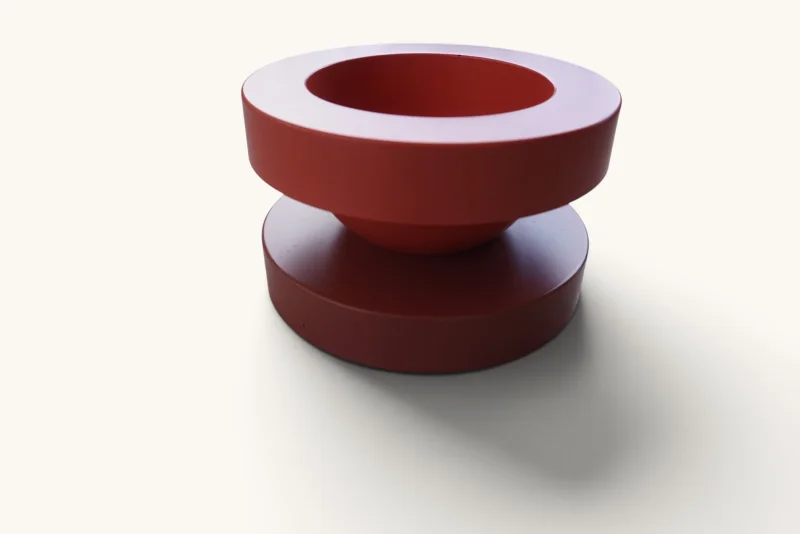 Ettore Sottsass Marutomi Basilico Bowl Postmodern Memphis Group Design Phenolic Resin Traditional Japanese Lacquerware Heritage Collectible Vintage 1997