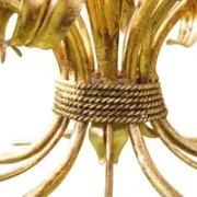 Hans Kögl – Florentiner Kronleuchter „Lily” 6-flammig, 1970er