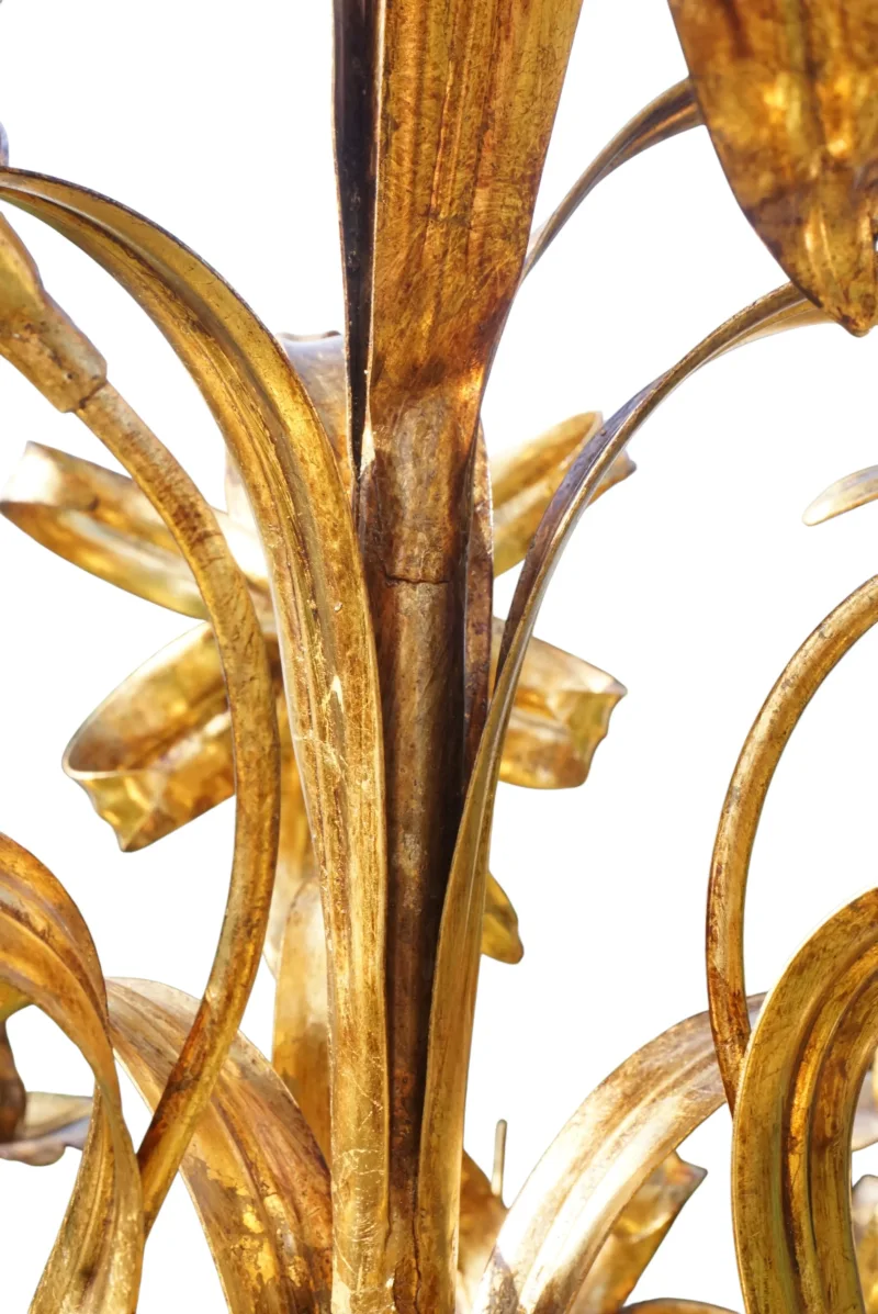 Hans Kögl – Florentiner Kronleuchter „Lily” 6-flammig, 1970er