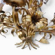 Hans Kögl – Florentiner Kronleuchter „Lily” 6-flammig, 1970er