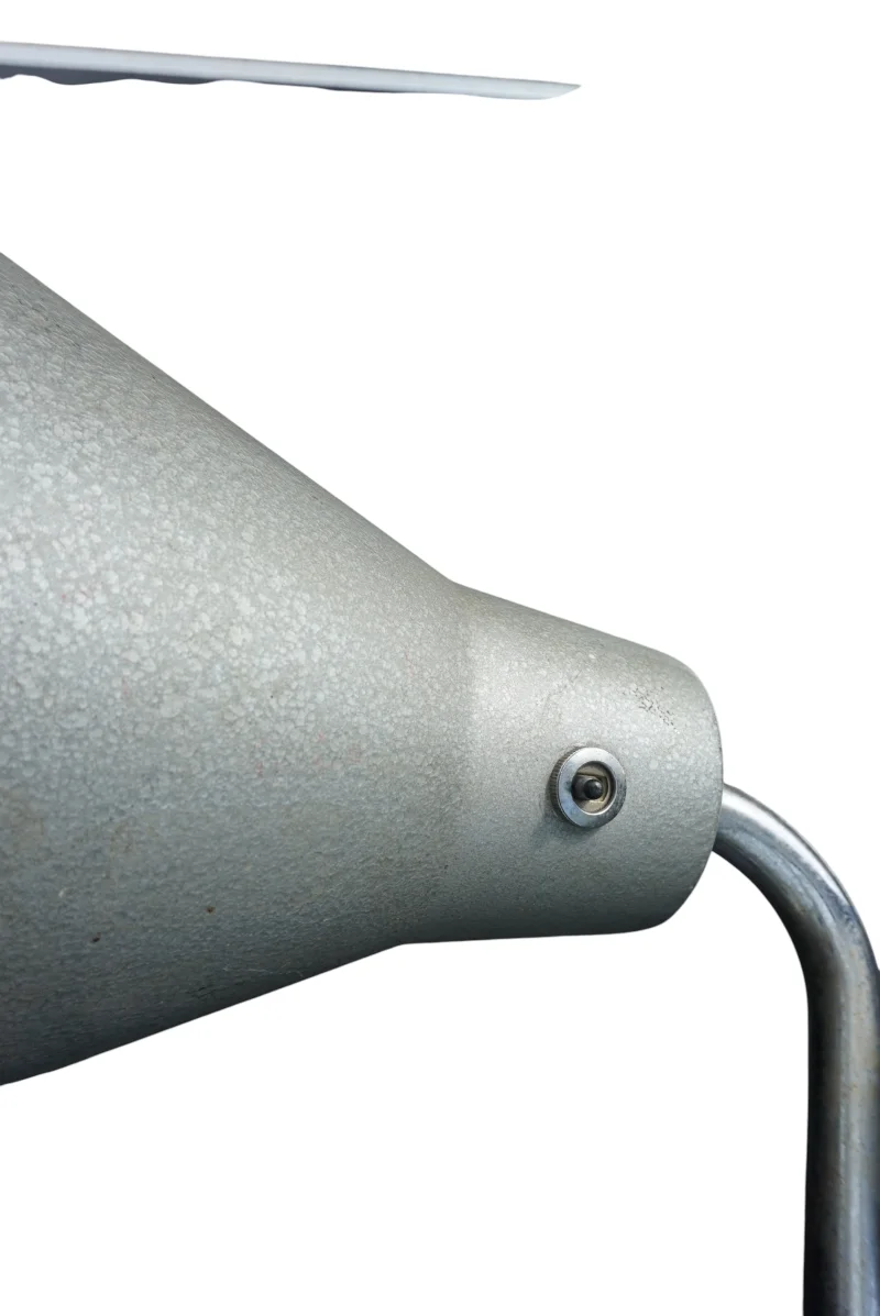 Konischer Hammerschlaglack-Schirm Ki·E·Klair Modell 210, graugrün, original