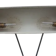 Industrielle Schreibtisch- / Pianolampe, vermutlich Frankreich 1950er Jahre
