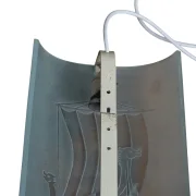 Wandleuchte mit Wikinger-Motiv von Glössner & Co., Schweden, 1940er Jahre