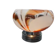 Mazzega Murano-Tischleuchte vollständig mit Schirm und Sockel, Carlo Nason für AV Mazzega zugeschrieben, Space-Age-Design, Italien 1970er