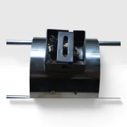 Rear view of Cosack 4166/02 chrome wall mount showing wiring and mounting hardware