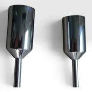 Detail of upper arms and sockets, Cosack model 4166/02 chrome wall sconce, H.W. Egger