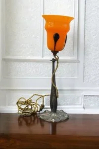 Paul Follot Signed Antique French Table Lamp 1905