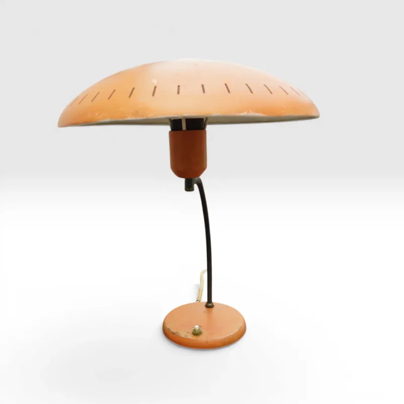 Philips Junior Tischleuchte Louis Kalff Orange 1950er