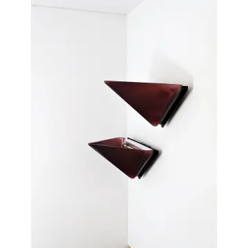Selene 004 Diamond Wall Lights — Pair, Murano Glass