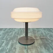 Temde Space Age Table Lamp — Opal White Glass