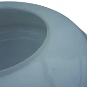 Opalweißer Glasschirm Temde Space-Age Tischleuchte Schweiz 1970er