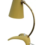 EWÅ Värnamo B52 Tischlampe Gelb – Erik Wärnå, Schweden 1950er