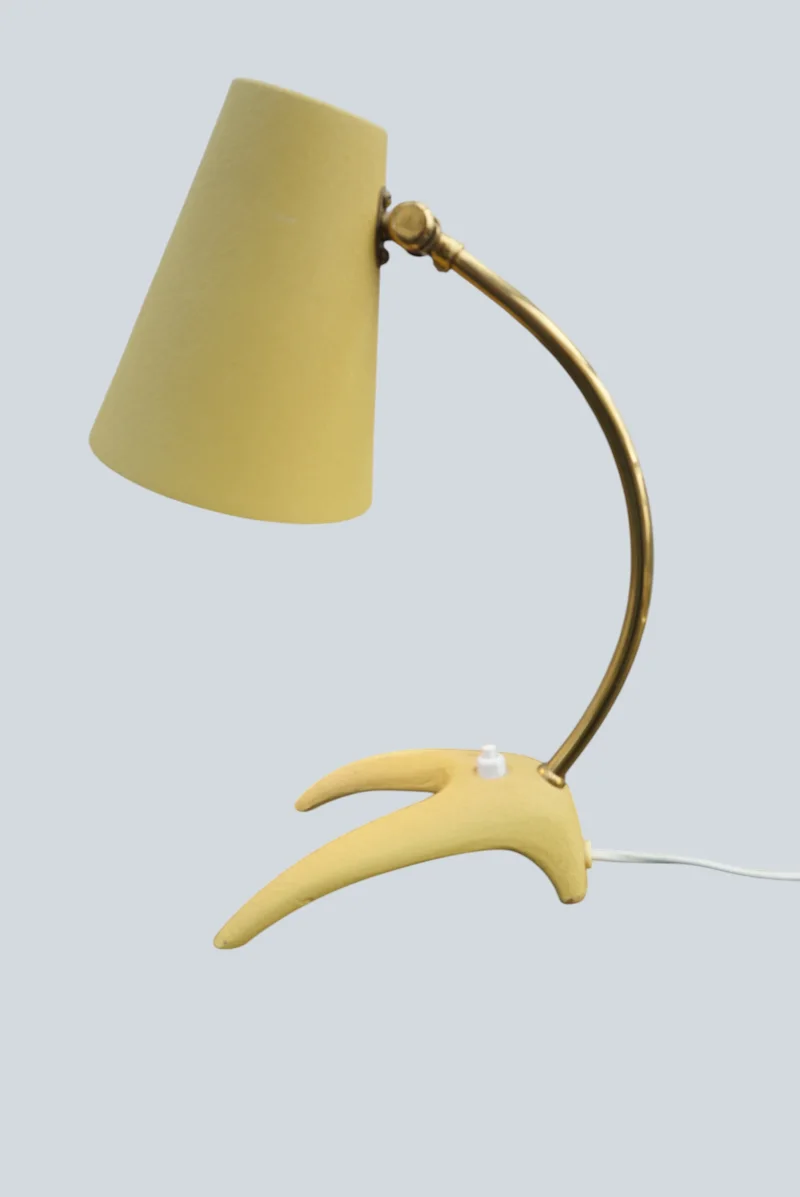 Seitenansicht EWÅ Värnamo B52 Tischlampe skandinavisches Design 1950er
