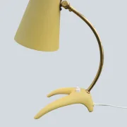 Seitenansicht EWÅ Värnamo B52 Tischlampe skandinavisches Design 1950er