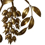 Vergoldete Metallblätter Hans Kögl Pioggia d'Oro Wandleuchte Florentiner Stil