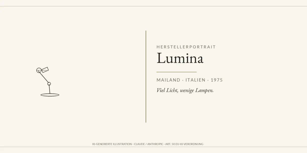 Lumina Herstellerprofil &ndash; minimalistische italienische Leuchten von Tommaso Cimini