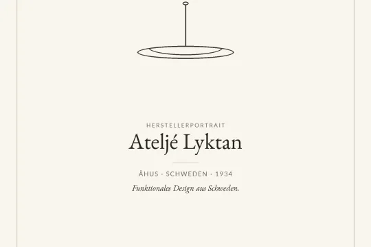 Atelj&eacute; Lyktan manufacturer profile &ndash; Swedish mid-century design lamps