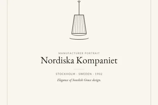 Nordiska Kompaniet manufacturer profile &ndash; Swedish Grace design lighting