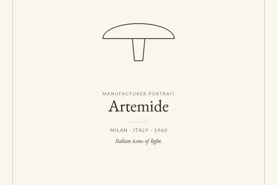 Artemide manufacturer profile &ndash; Italian design lighting classics