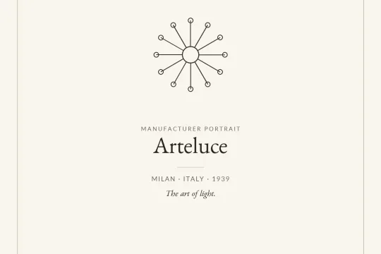 Arteluce manufacturer profile &ndash; Italian designer lighting from Milan